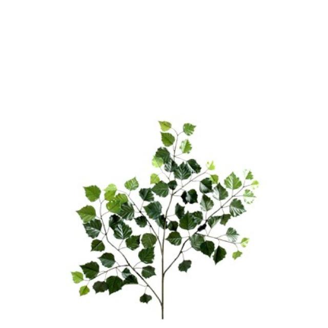 Branche de Bouleau NEW Artificiel de 70 cm de Hauteur en Tergal Vert