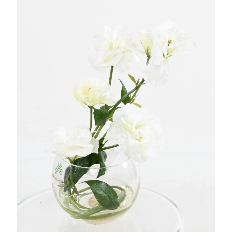 CENTRE DE TABLE Artificiel LISIANTHUS