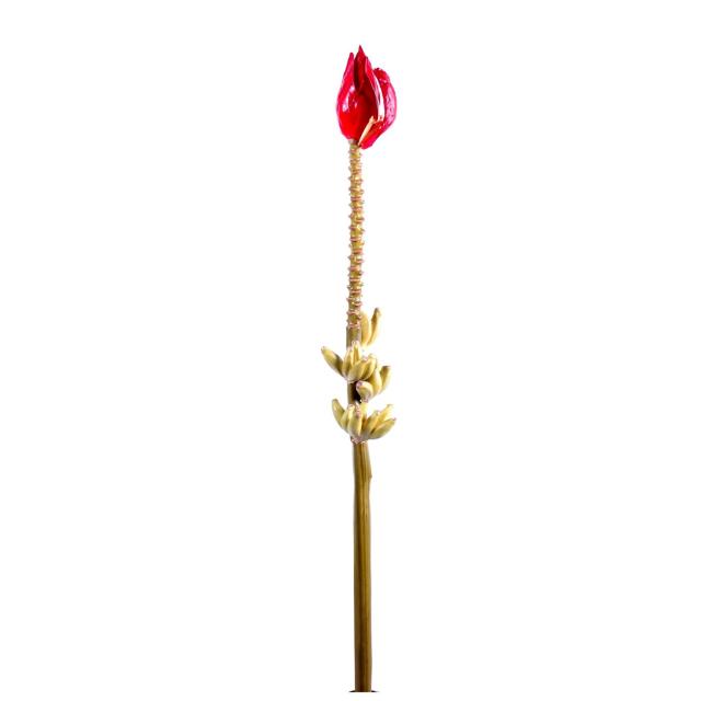 Tige Artificielle Banane Avec Régime de Banane et Fleur 110 cm de Haut