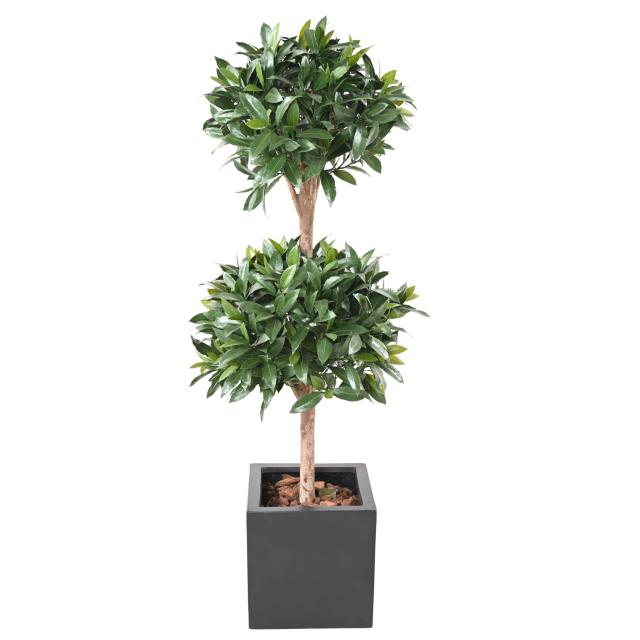 Laurier Nobilis Artificiel NEW Double Boule 140 UV - Topiaires Artificielles