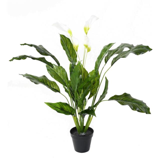 Spathiphyllum Artificiel 4fleurs