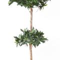LAURIER NOBILIS Artificiel TIGE DOUBLE BOULE UV