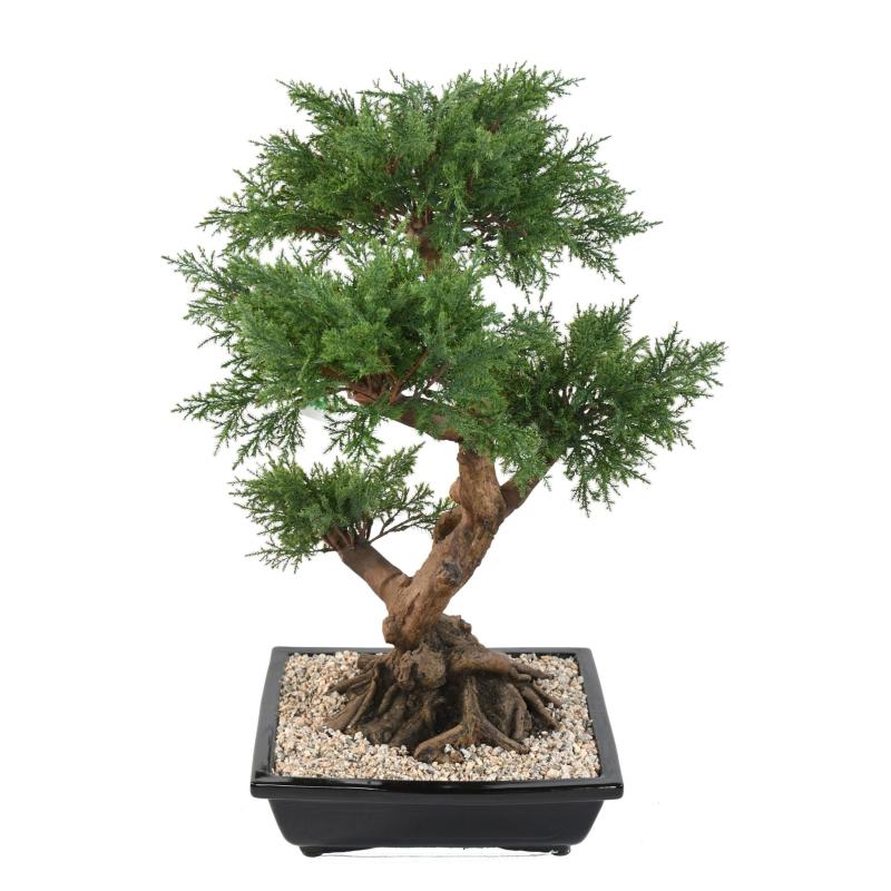 BONSAI JUNIPERUS ARTIFICIEL EN COUPE