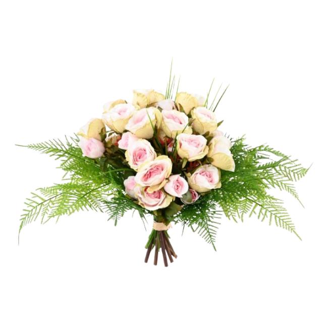 Bouquet Artificiel Roses Roses Sans Vase