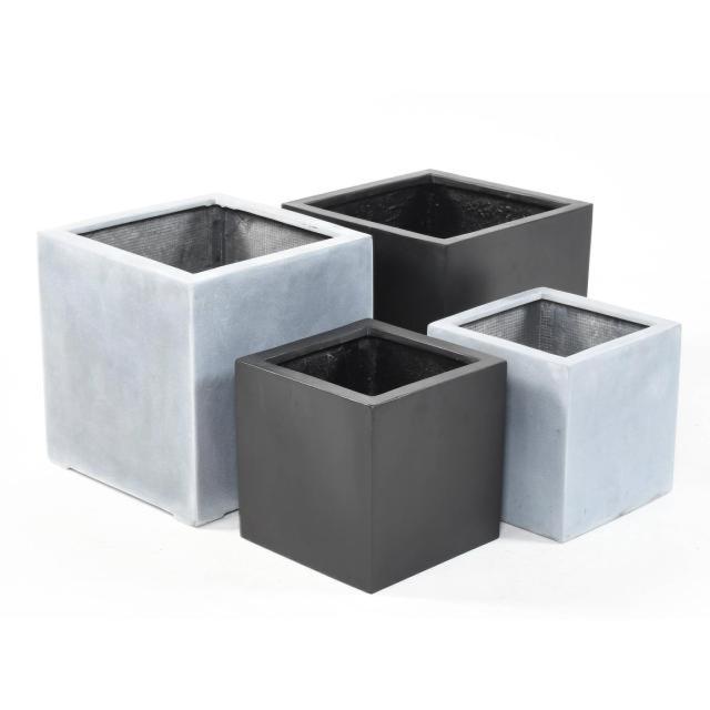 Cube FIBER Blanc - Fiberstone BY Vert Espace