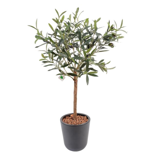 Olivier Plant Artificiel en Pot 60 cm de Hauteur