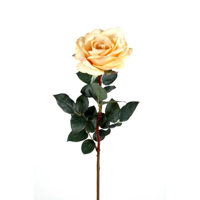 Rose Artificielle Single Elisabeth Natural Touch : 75 cm 3 Couleurs