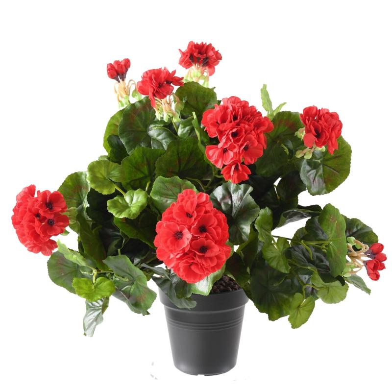 Geranium artificiel 25 cm